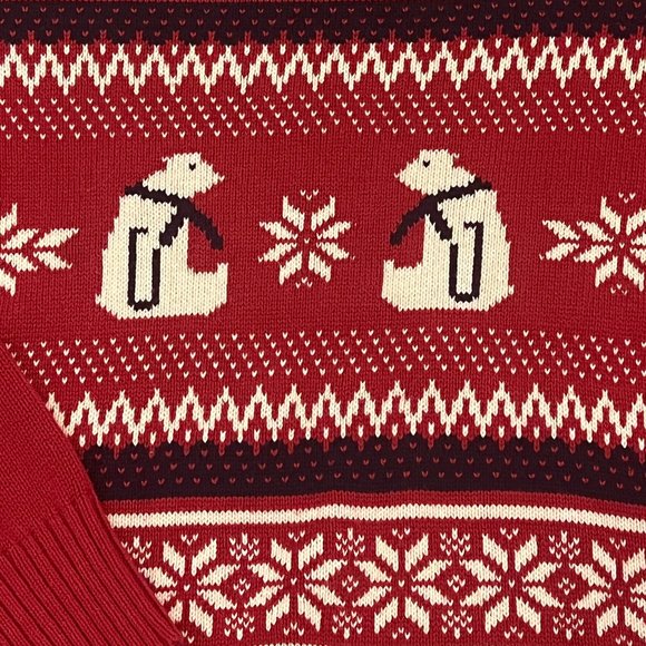 DOCKERS Polar Bear Christmas Sweater Size Large - Picture 3 of 6